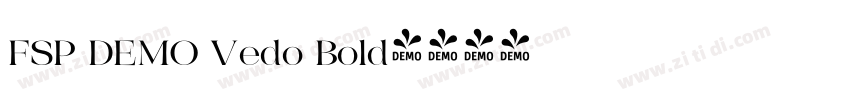 FSP DEMO Vedo Bold字体转换 FSP DEMO Vedo Bold字体转换
